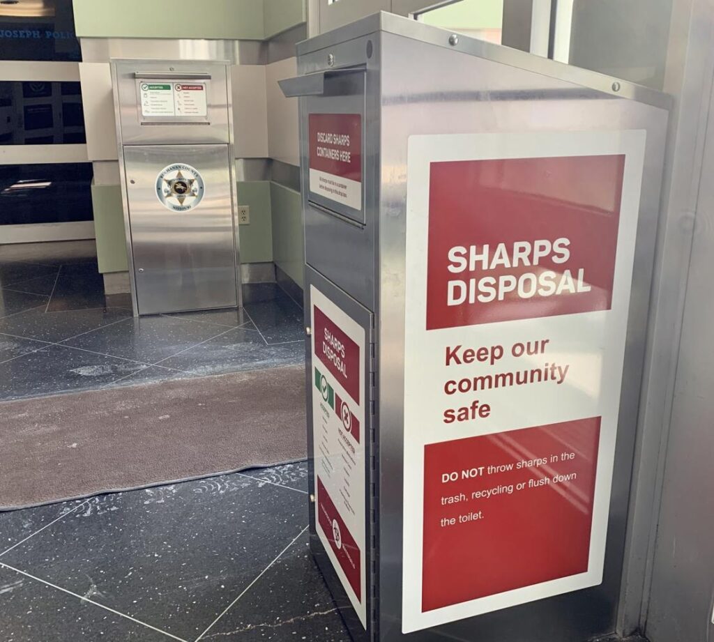 Sheriff's office installs needle drop-off box
