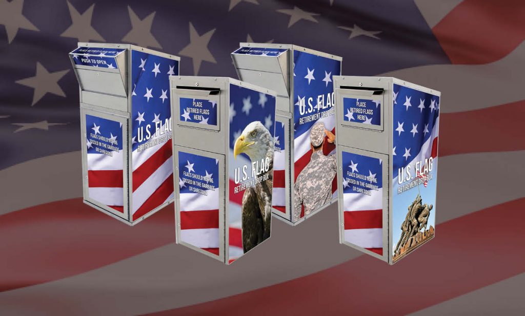 American Security Cabinets Flag Drop Boxes