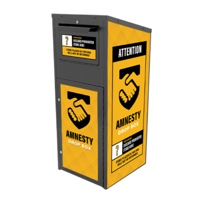 Large Amnesty Disposal Box (28 Gallon) Powder Coated
