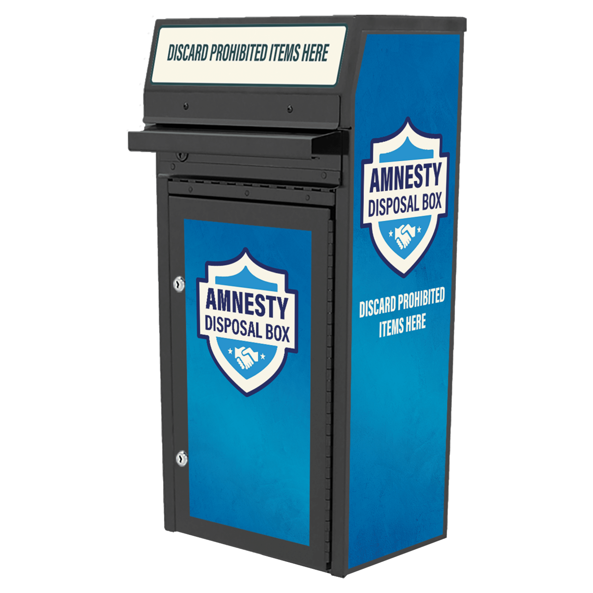 Small Amnesty Drop Box (6 Gallon) Powder Coated, OnWall (450)
