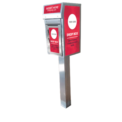 Small Payment Drop Box (500) Walk Up, In Ground