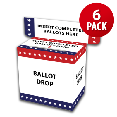 Tabletop Ballot Box With Sign (6 Pack)