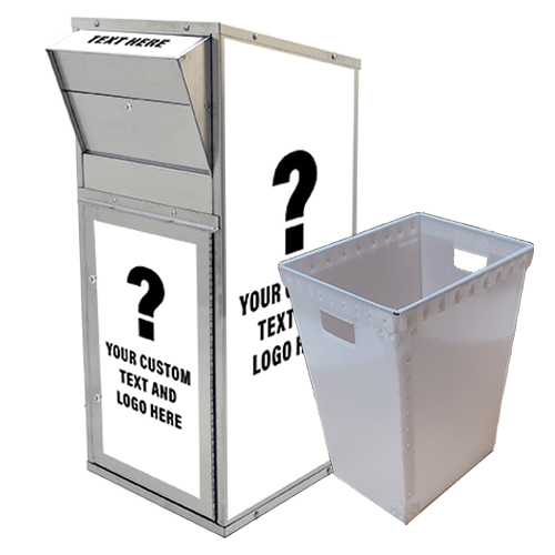 Large Ballot Drop Box (710) with Plastic Collection Tote