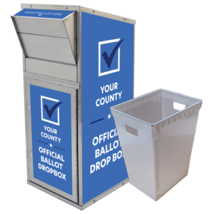 Large Ballot Drop Box (710) with Plastic Collection Tote