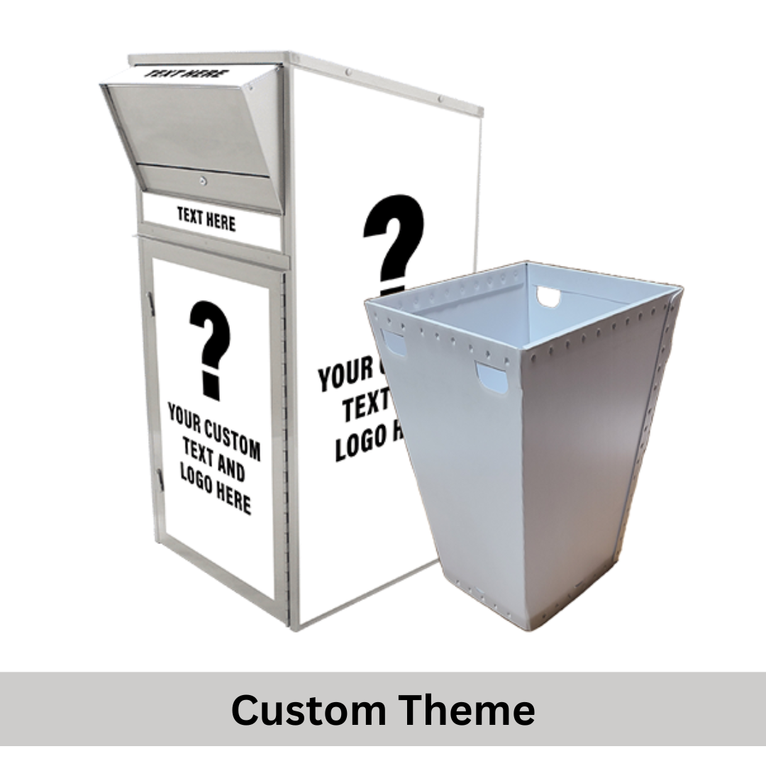 Large Payment Drop Box (810) with Plastic Collection Tote