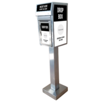 Small Payment Drop Box (500) Walk Up, On Concrete