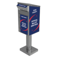 Medium Ballot Drop Box (610) with Plastic Collection Tote