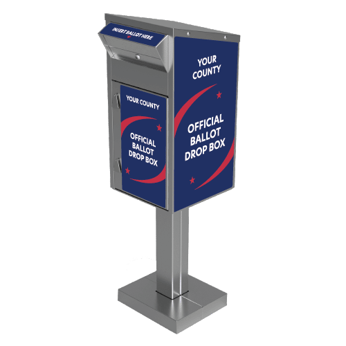 Medium Ballot Drop Box (610) With Plastic Collection Tote