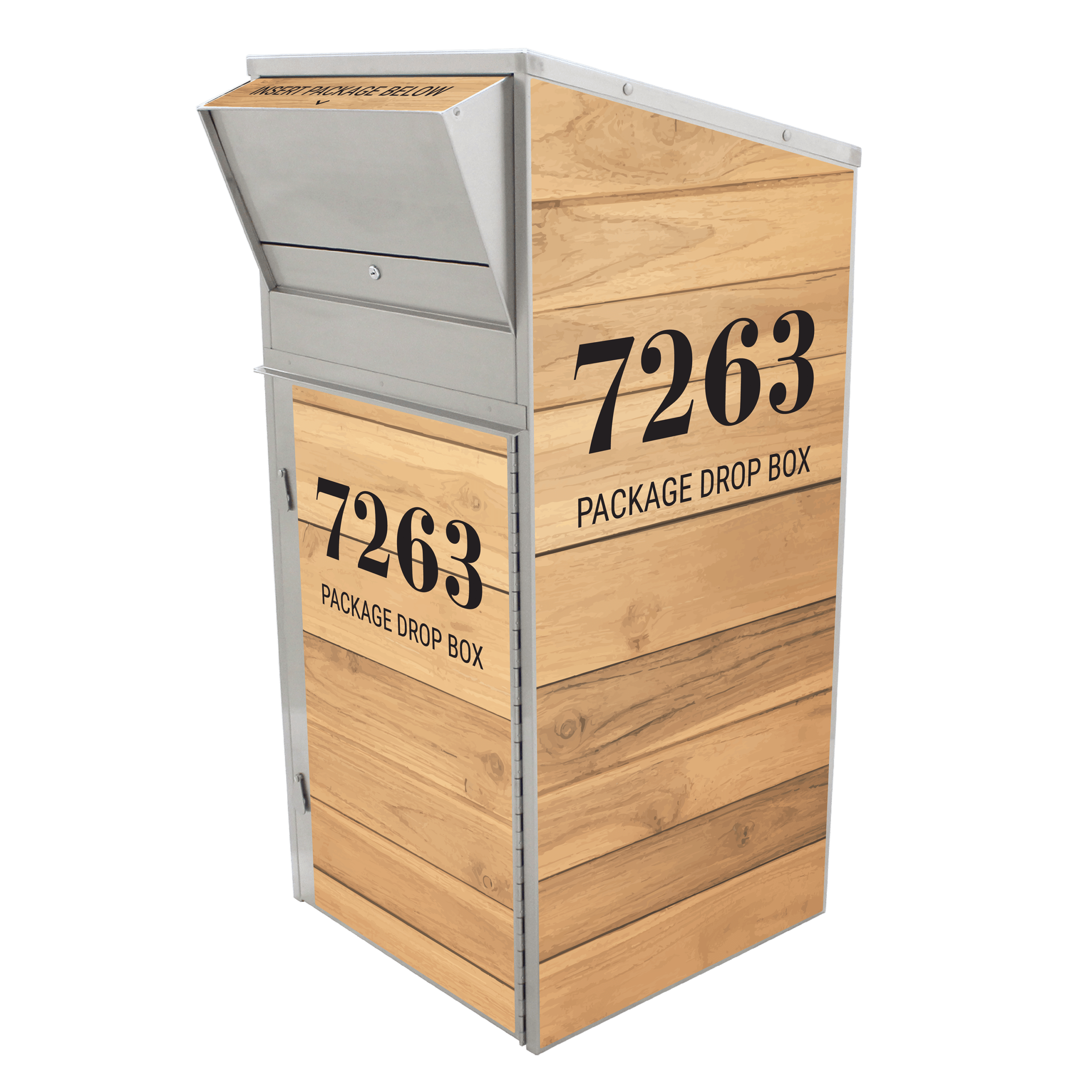 Large Package Drop Box (810) with Depressible Floor - ASC