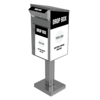 Medium Payment Drop Box (610) with Plastic Collection Tote