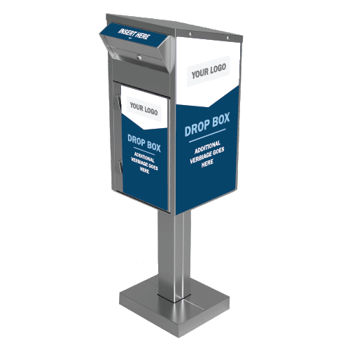 Medium Payment Drop Box (610) with Plastic Collection Tote