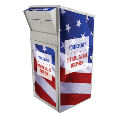 Large Ballot Drop Box (810) with Plastic Collection Tote