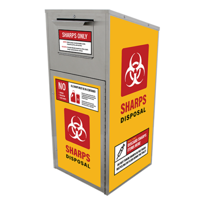 Large Sharps Disposal Box Stainless Steel