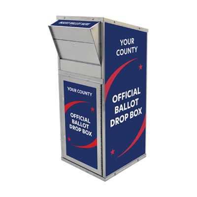 Large Ballot Drop Box (710) with Plastic Collection Tote