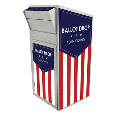 Large Ballot Drop Box (810) with Plastic Collection Tote