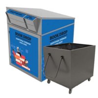 Extra Large Double Book and Media Library Return (1010) with Book Truck