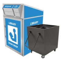Extra Large Double Book and Media Library Return (910) with Book Truck