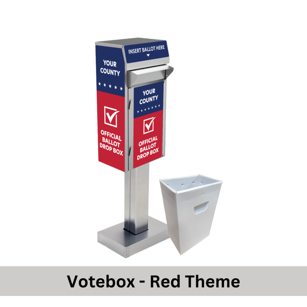 Extra-Small Ballot Drop Box (450) On Concrete